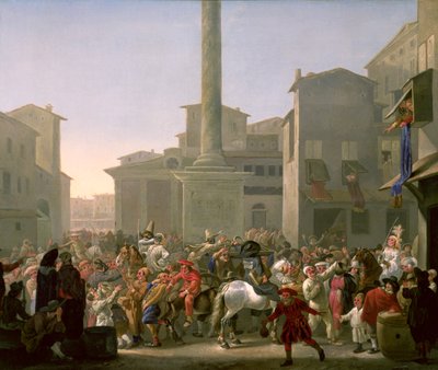 Carnevale a Roma, c.1650-51 da Johannes Lingelbach